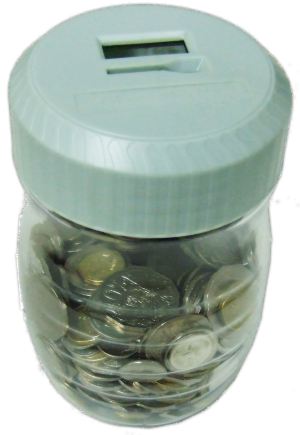 Automatic Coin Counter filled with coins