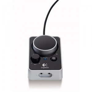 Logitech Z4 Speakers - wired remote control with power button, volume, bass, headphone socket and line in socket